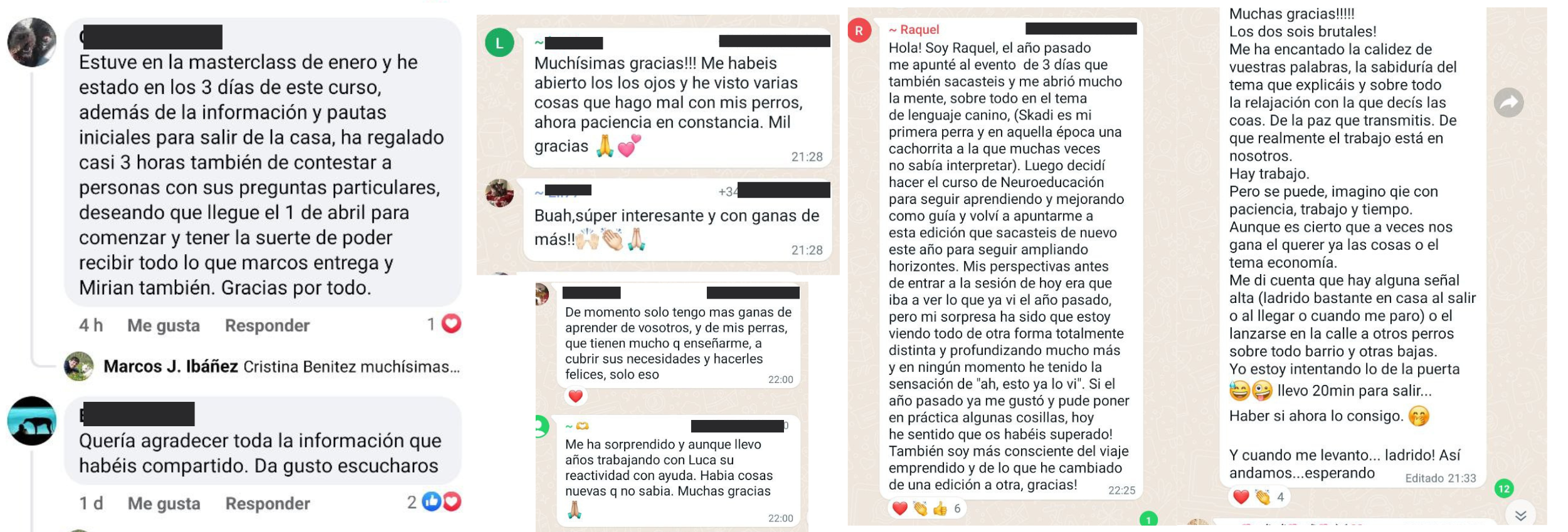 Testimonio Reactividad Evento
